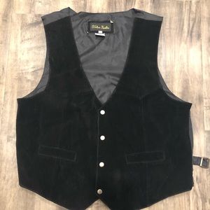 Black Leather Vest